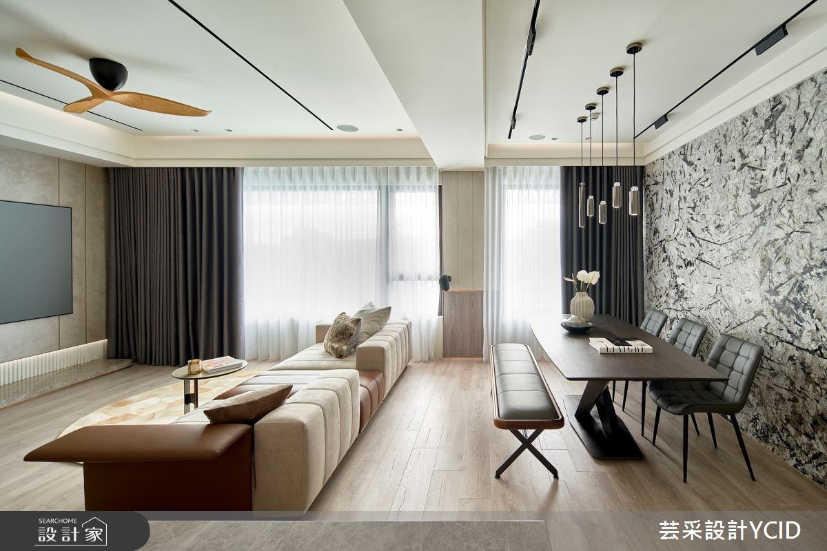 40坪新成屋(5年以下)＿現代風客廳餐廳案例圖片＿芸采設計＿芸采_18之9