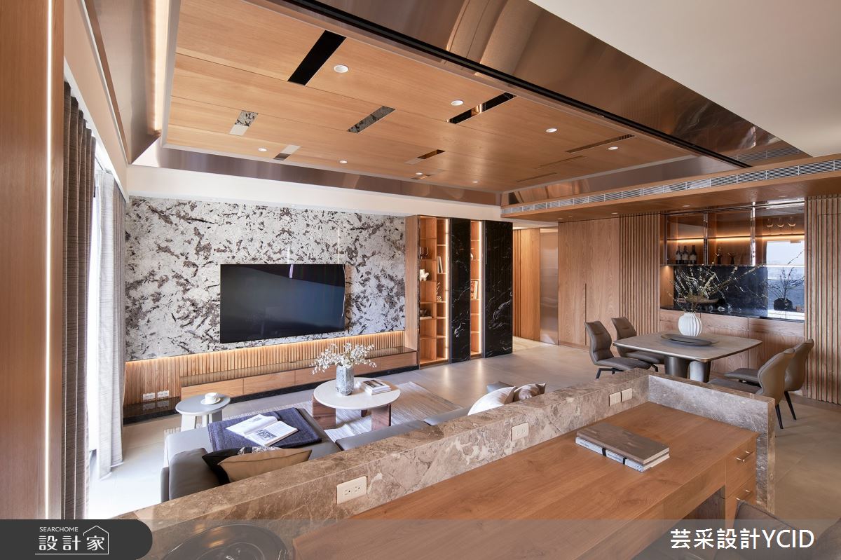 50坪新成屋(5年以下)＿混搭風客廳餐廳書房工作區案例圖片＿芸采設計＿芸采_19 樸韻 Unadorned Space之6