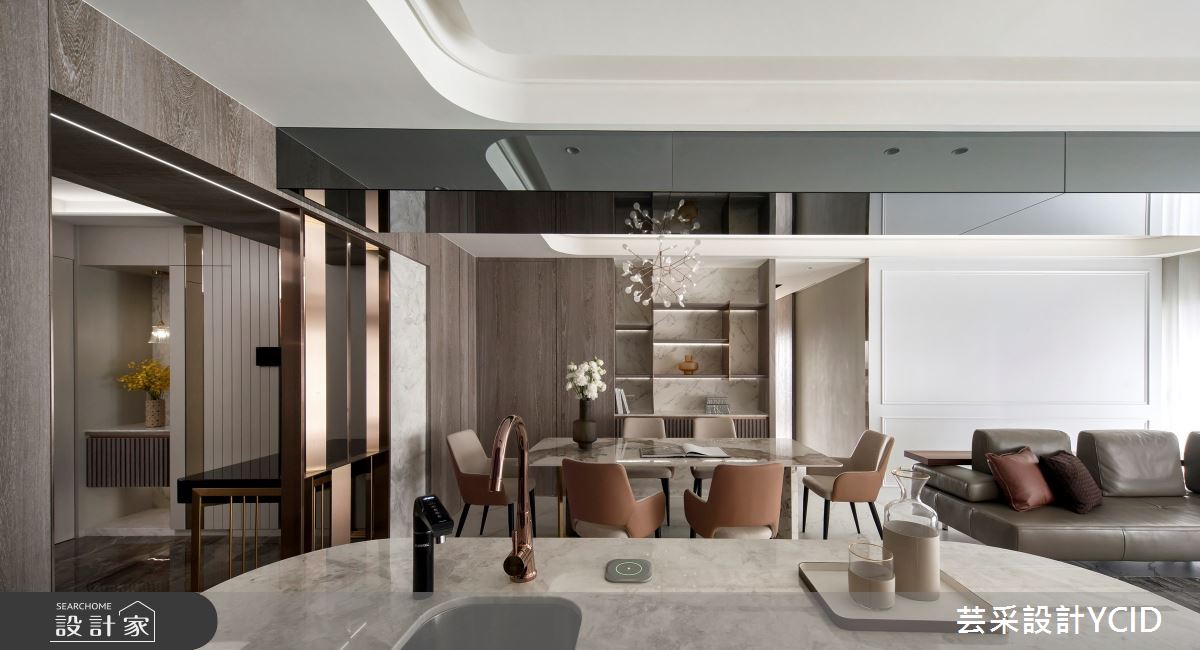 45坪毛胚屋＿混搭風玄關客廳餐廳中島案例圖片＿芸采設計＿芸采_20之6