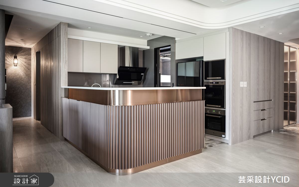 40坪新成屋(5年以下)＿現代風餐廳廚房中島案例圖片＿芸采設計＿芸采_21 遇境 Interwoven之5