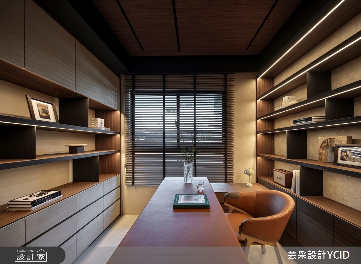 34坪新成屋(5年以下)＿侘寂風書房工作區案例圖片＿芸采設計＿芸采_22之6