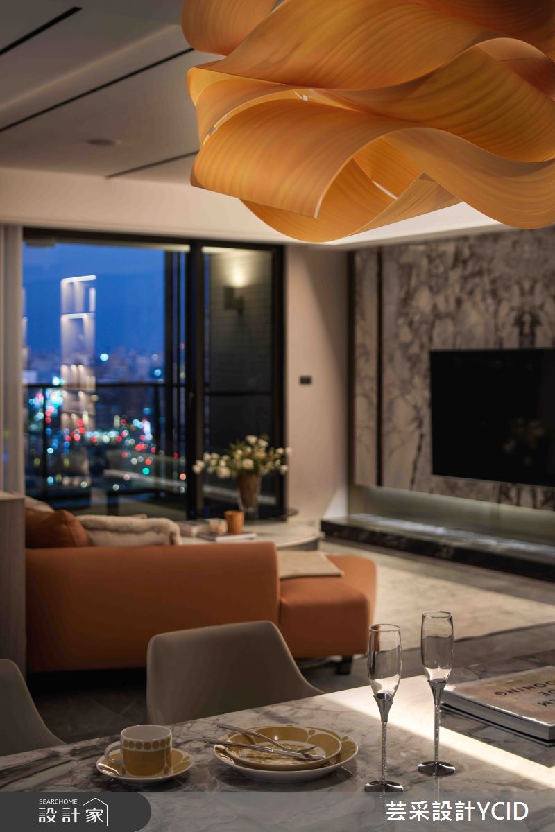 78坪新成屋(5年以下)＿現代風客廳餐廳案例圖片＿芸采設計＿芸采_23 雋 Éternel之16