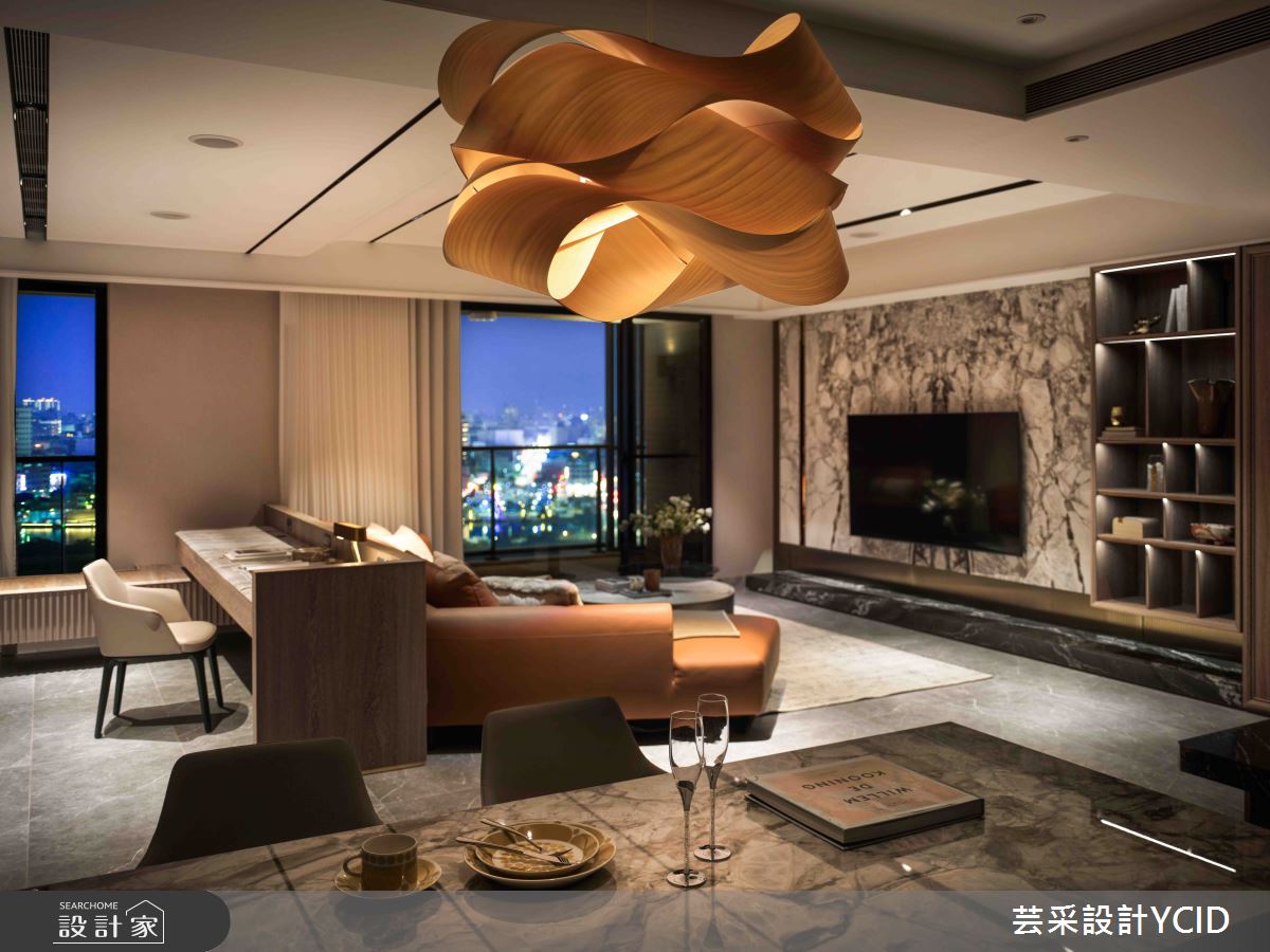 78坪新成屋(5年以下)＿現代風客廳餐廳書房工作區案例圖片＿芸采設計＿芸采_23 雋 Éternel之14