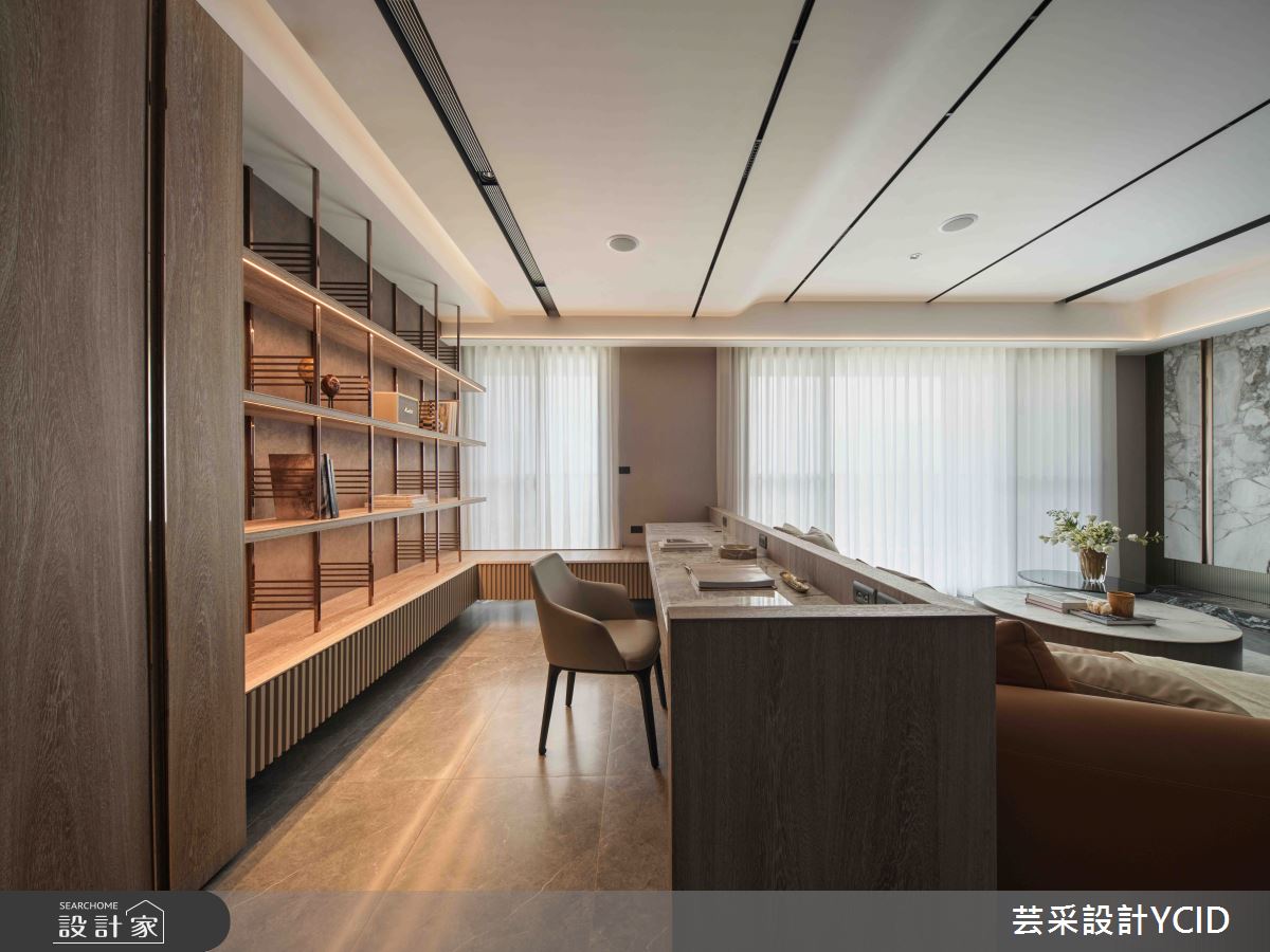 78坪新成屋(5年以下)＿現代風客廳書房工作區案例圖片＿芸采設計＿芸采_23 雋 Éternel之26
