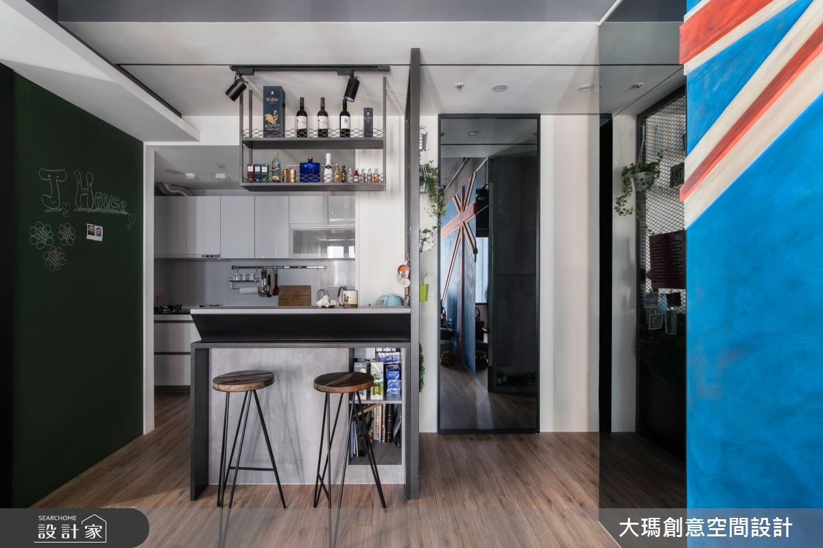 18坪新成屋(5年以下)＿工業風廚房吧檯案例圖片＿大瑪創意空間設計有限公司＿大瑪_05之15