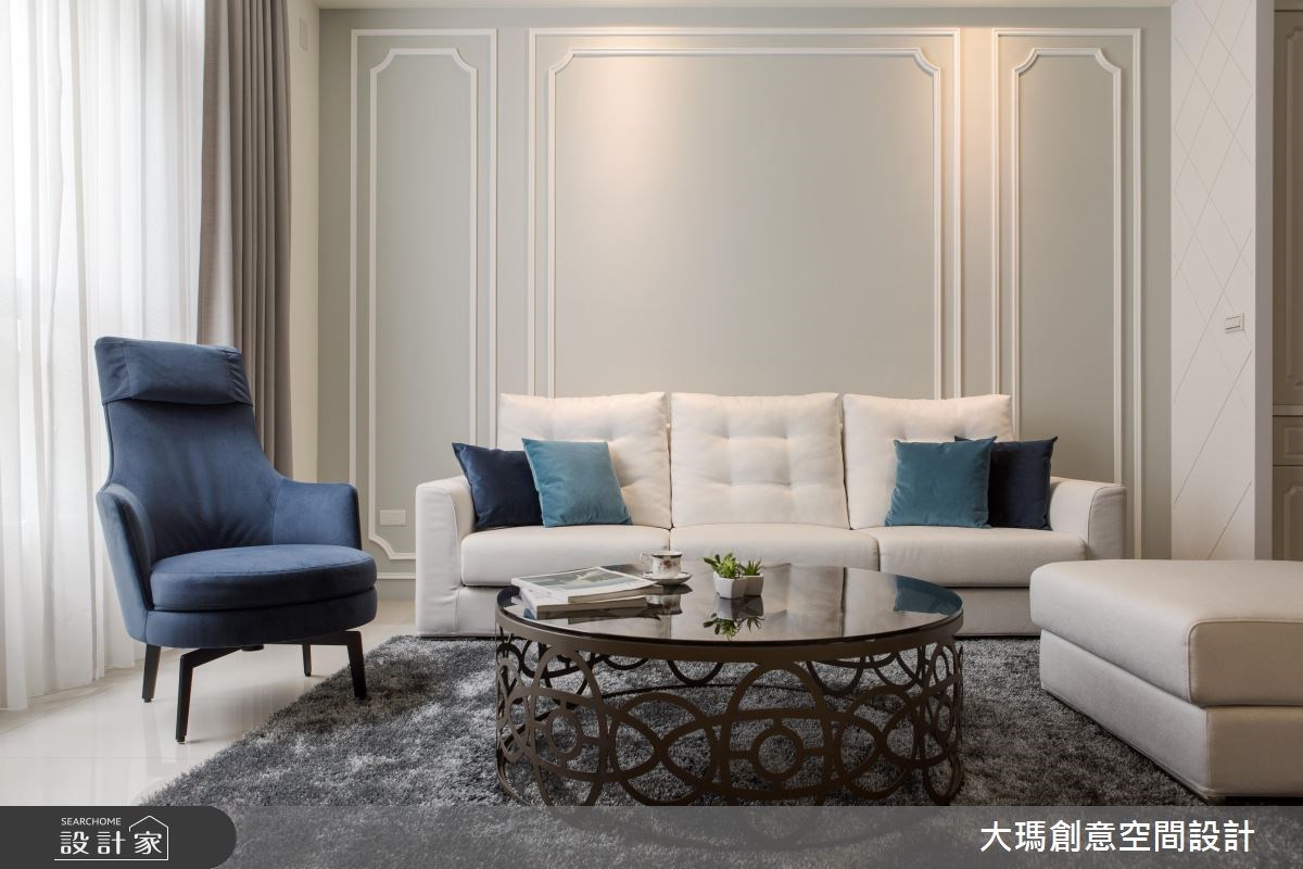 46坪新成屋(5年以下)＿新古典客廳案例圖片＿大瑪創意空間設計有限公司＿大瑪_07之2