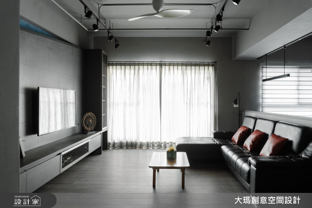 67坪新成屋(5年以下)＿工業風客廳案例圖片＿大瑪創意空間設計有限公司＿大瑪_10之3