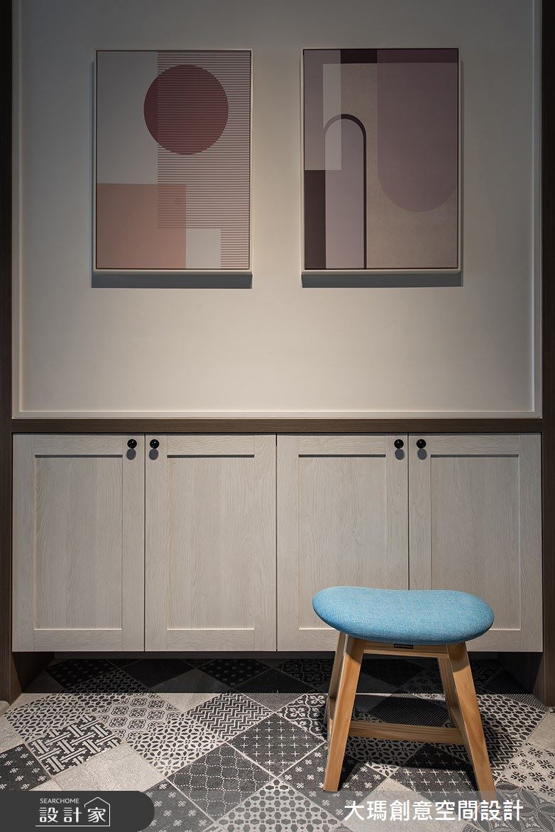35坪新成屋(5年以下)＿混搭風玄關案例圖片＿大瑪創意空間設計有限公司＿大瑪_12之1