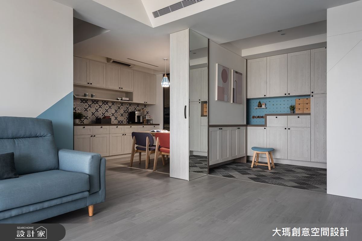 35坪新成屋(5年以下)＿混搭風玄關客廳餐廳案例圖片＿大瑪創意空間設計有限公司＿大瑪_12之4