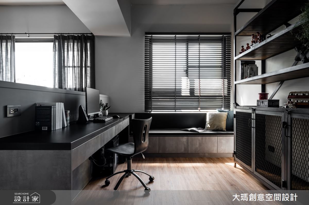 25坪新成屋(5年以下)＿工業風書房臥榻案例圖片＿大瑪創意空間設計有限公司＿大瑪_13之13