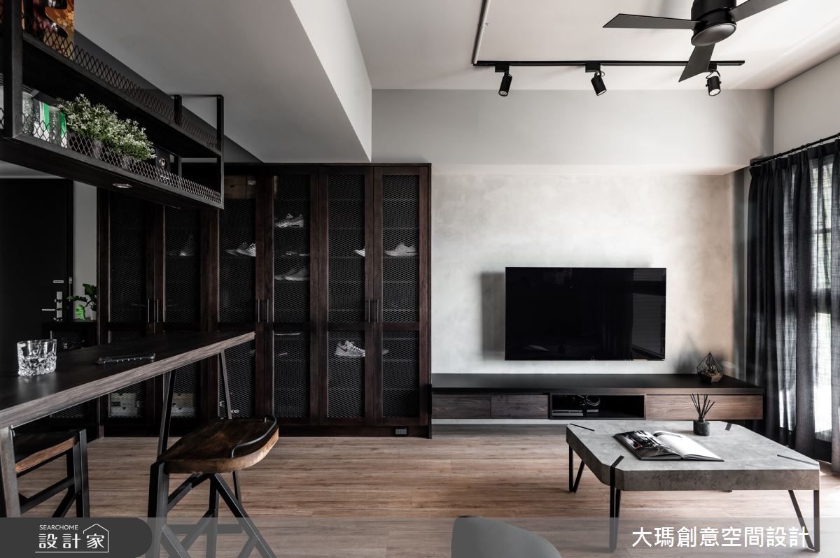 25坪新成屋(5年以下)＿工業風客廳案例圖片＿大瑪創意空間設計有限公司＿大瑪_13之7