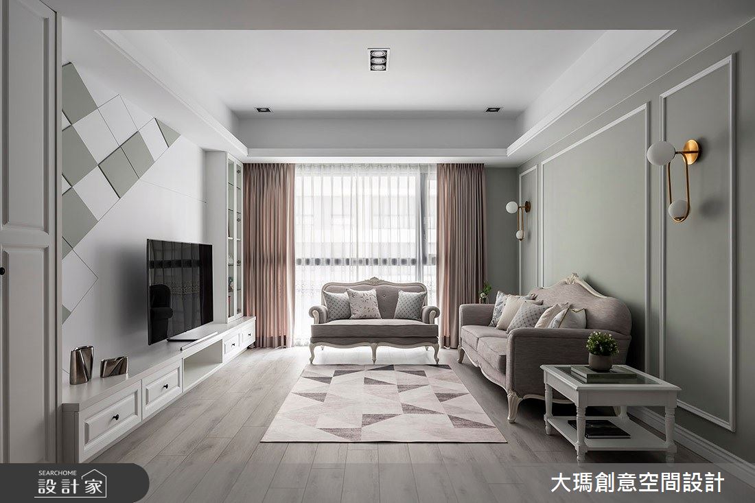 32坪新成屋(5年以下)＿新古典客廳案例圖片＿大瑪創意空間設計有限公司＿大瑪_15之11