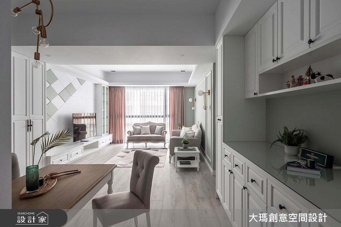 32坪新成屋(5年以下)＿新古典客廳餐廳案例圖片＿大瑪創意空間設計有限公司＿大瑪_15之5