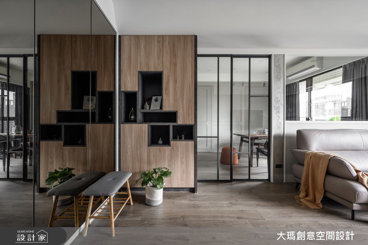 36坪中古屋(5~15年)＿現代風玄關案例圖片＿大瑪創意空間設計有限公司＿大瑪_17之1