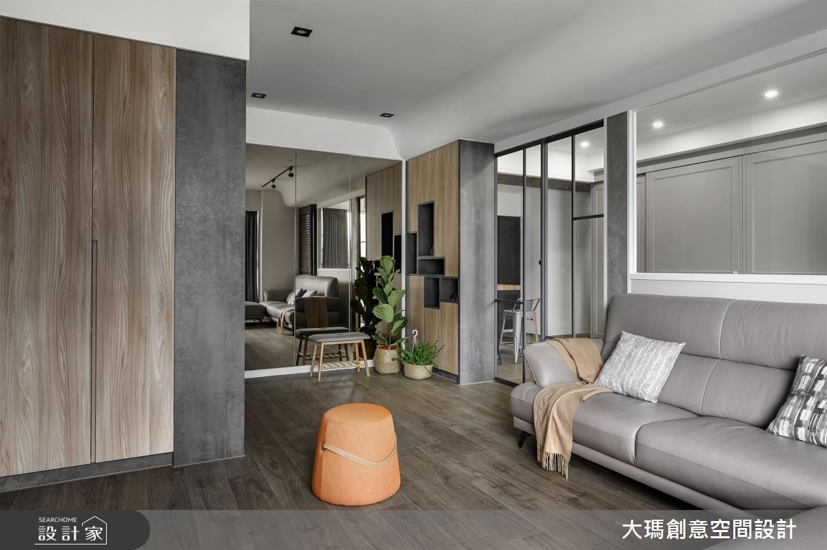 36坪中古屋(5~15年)＿現代風玄關客廳案例圖片＿大瑪創意空間設計有限公司＿大瑪_17之5