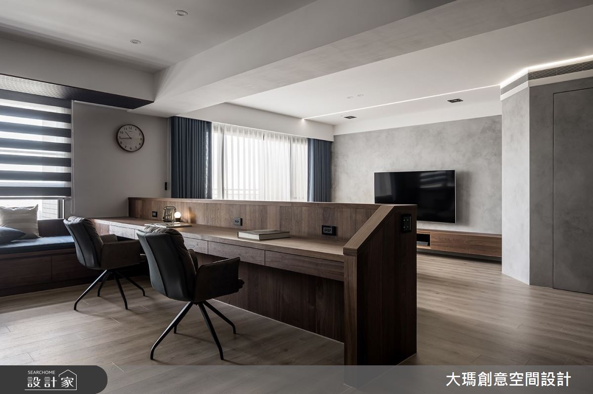 42坪新成屋(5年以下)＿現代風書房案例圖片＿大瑪創意空間設計有限公司＿大瑪_23之6