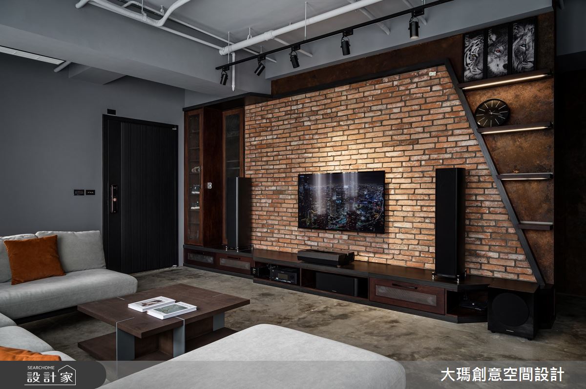 35坪新成屋(5年以下)＿工業風客廳案例圖片＿大瑪創意空間設計有限公司＿大瑪_26之1