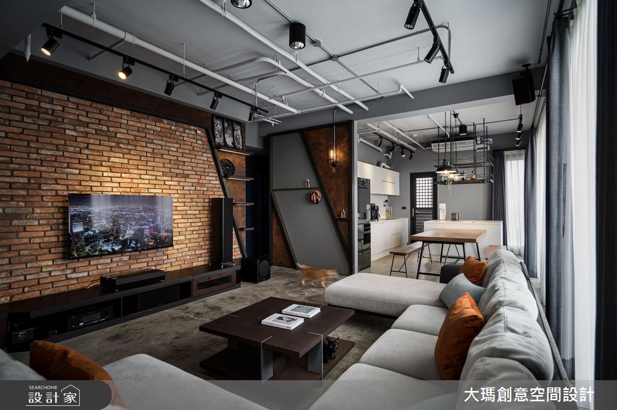 35坪新成屋(5年以下)＿工業風客廳案例圖片＿大瑪創意空間設計有限公司＿大瑪_26之5