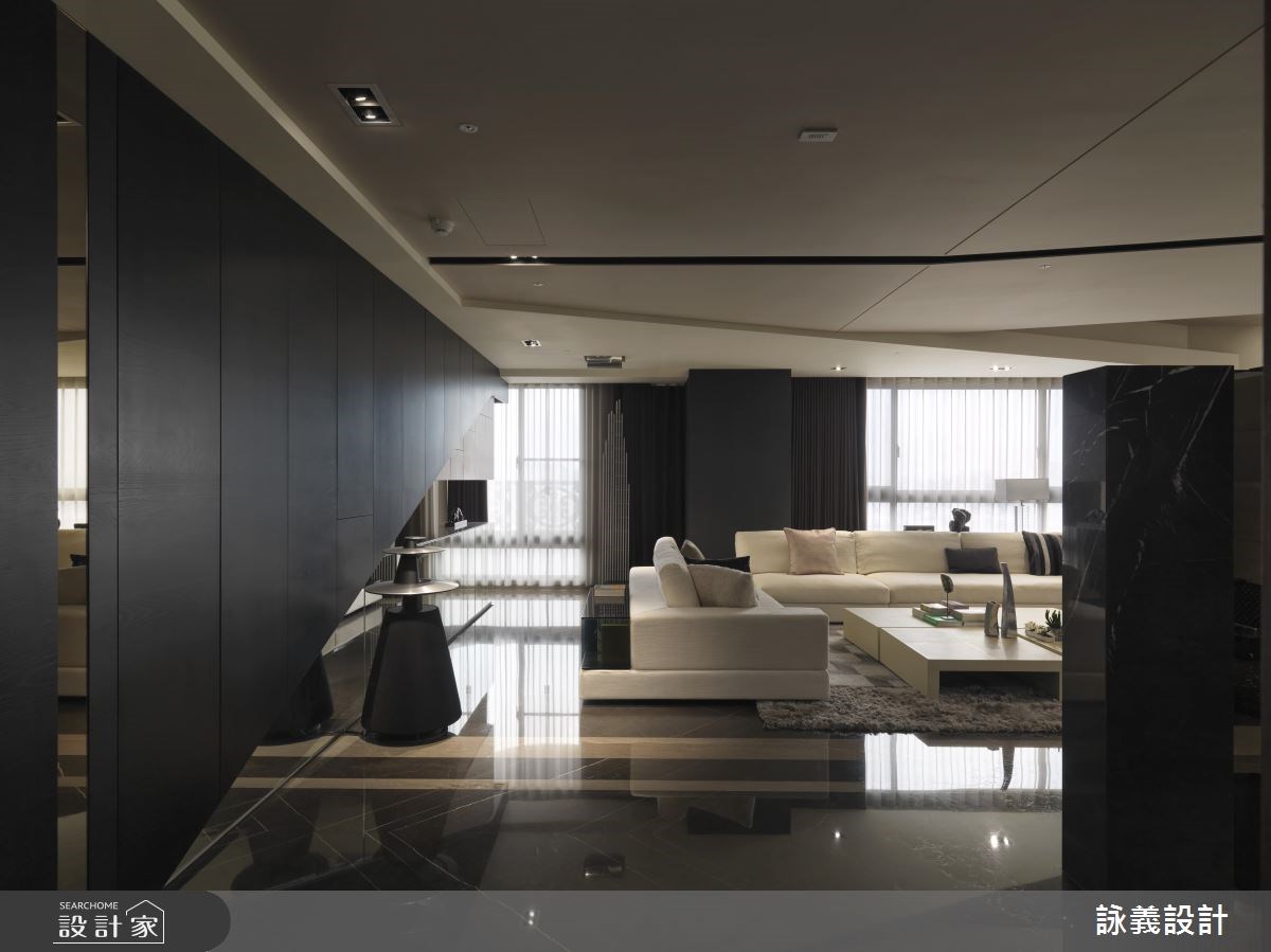 120坪＿現代風客廳案例圖片＿詠義設計/劉榮祿國際空間設計＿詠義_幾何的重力零度之1