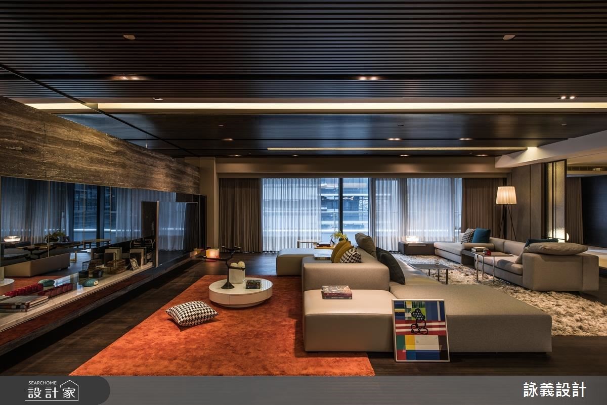94坪新成屋(5年以下)＿現代風客廳案例圖片＿詠義設計/劉榮祿國際空間設計＿詠義_幾何的深度之2