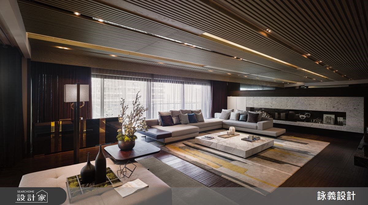 112坪＿現代風客廳案例圖片＿詠義設計/劉榮祿國際空間設計＿詠義_深邃的義式風尚之5