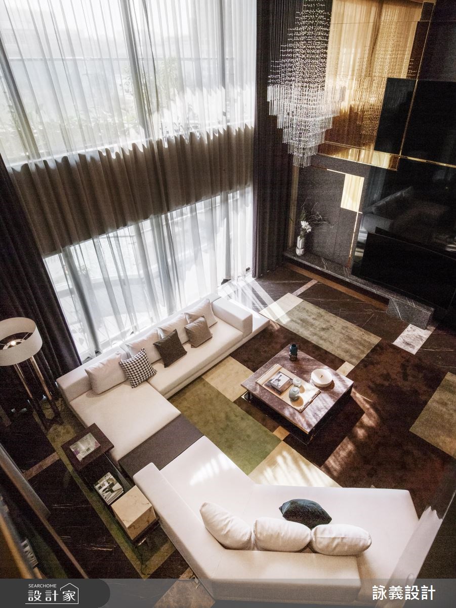 166坪預售屋＿現代風客廳案例圖片＿詠義設計/劉榮祿國際空間設計＿詠義_華麗與抽象的演繹之4