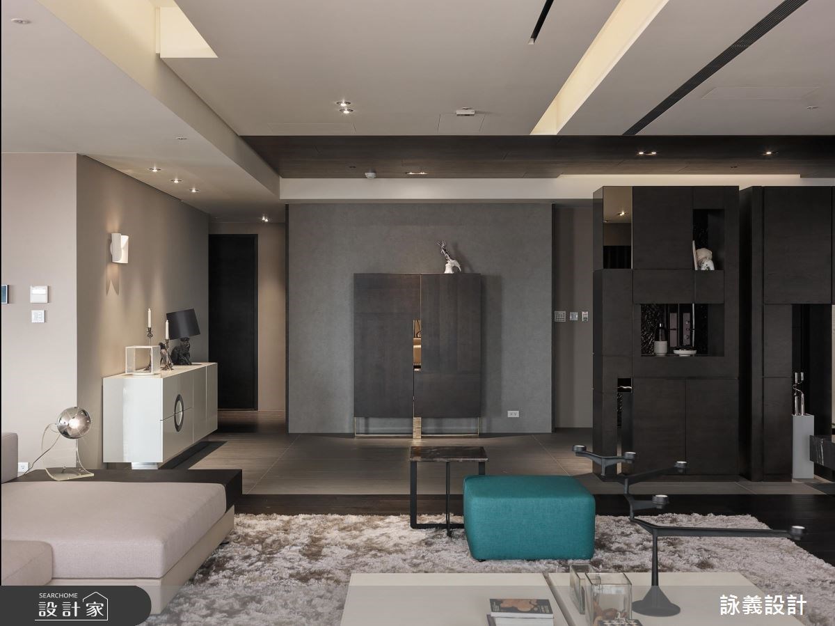 119坪＿現代風客廳案例圖片＿詠義設計/劉榮祿國際空間設計＿詠義_細緻與冷抽象之3