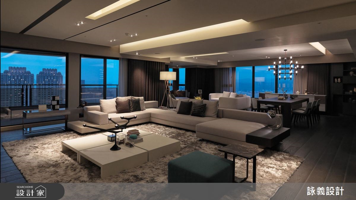 119坪＿現代風客廳案例圖片＿詠義設計/劉榮祿國際空間設計＿詠義_細緻與冷抽象之5