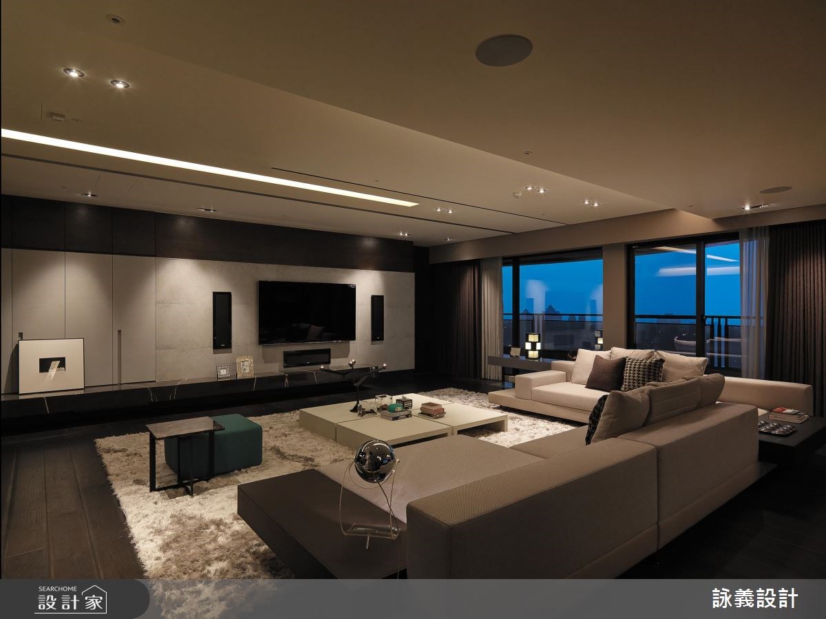 119坪＿現代風客廳案例圖片＿詠義設計/劉榮祿國際空間設計＿詠義_細緻與冷抽象之6