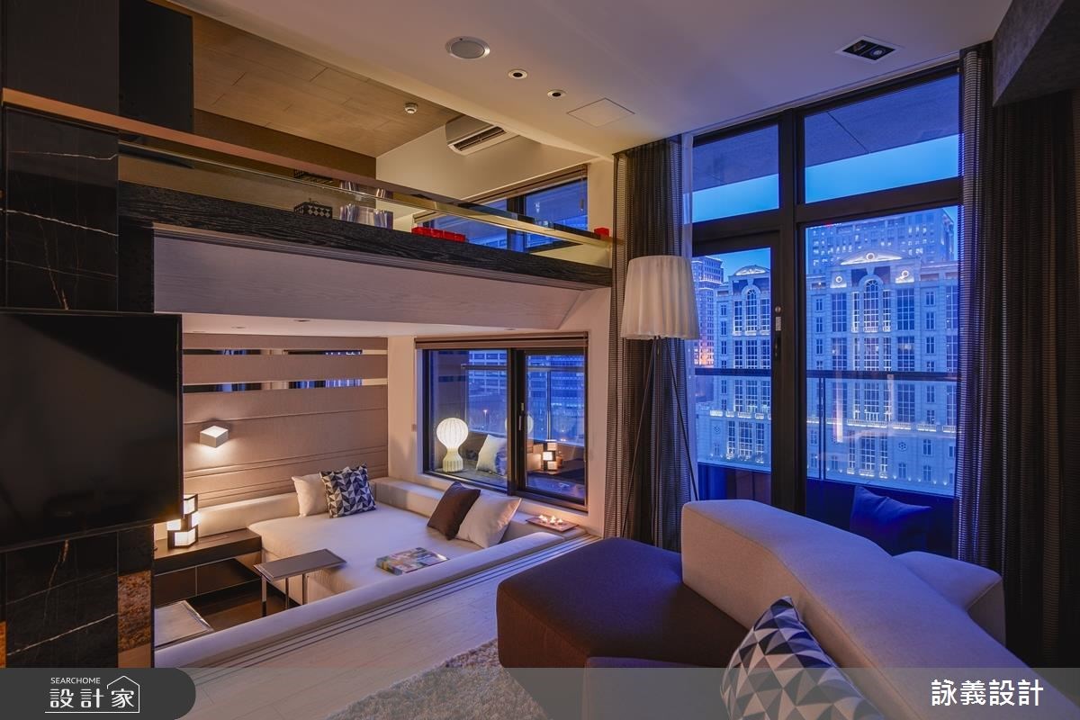 22坪＿現代風客廳案例圖片＿詠義設計/劉榮祿國際空間設計＿詠義_飄浮的城市之3