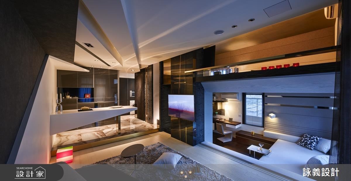 22坪＿現代風客廳案例圖片＿詠義設計/劉榮祿國際空間設計＿詠義_飄浮的城市之5