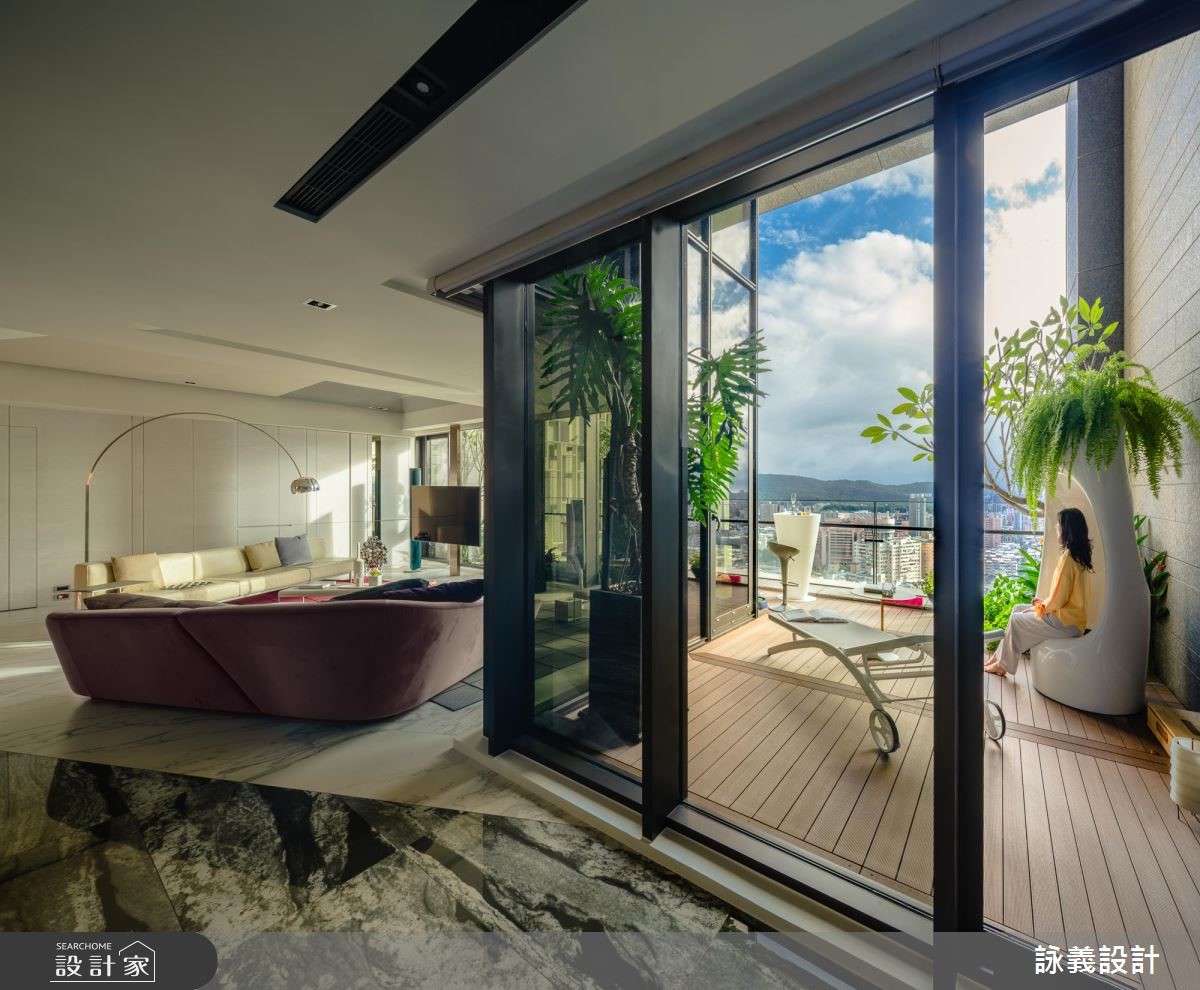 88坪預售屋＿現代風陽台案例圖片＿詠義設計/劉榮祿國際空間設計＿詠義_天母之4
