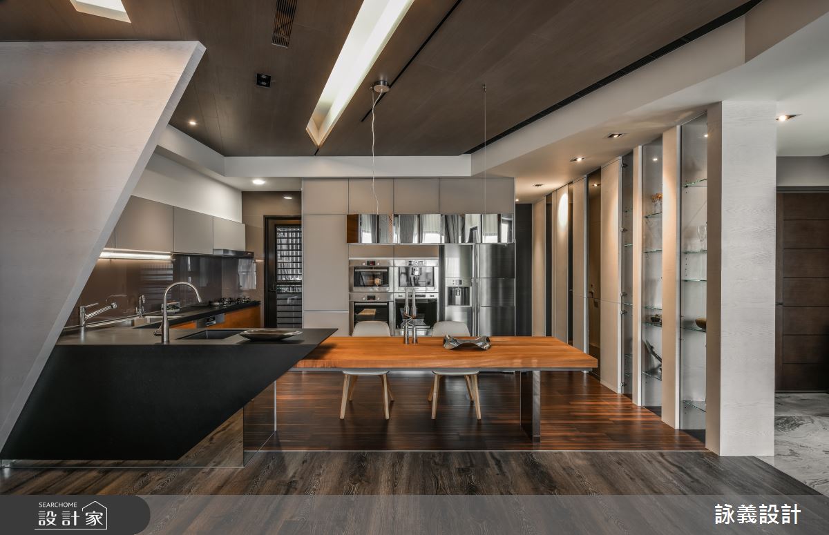 36坪新成屋(5年以下)＿現代風餐廳中島案例圖片＿詠義設計/劉榮祿國際空間設計＿詠義_左岸康宅之6