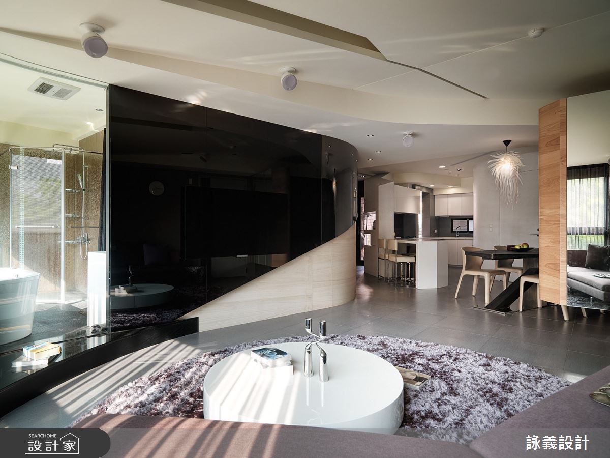 33坪中古屋(5~15年)＿現代風客廳案例圖片＿詠義設計/劉榮祿國際空間設計＿詠義_流動的綠意之4