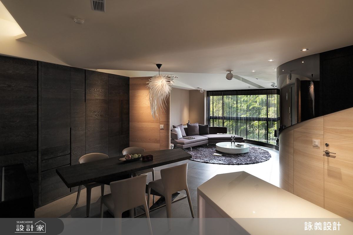 33坪中古屋(5~15年)＿現代風餐廳案例圖片＿詠義設計/劉榮祿國際空間設計＿詠義_流動的綠意之5