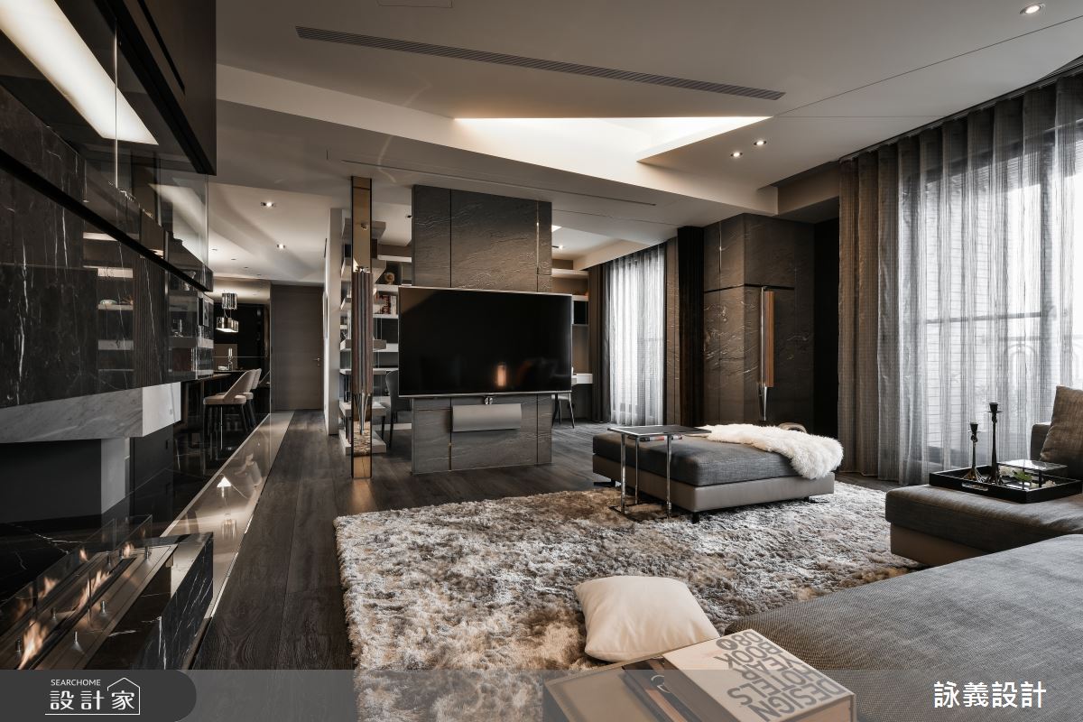 61坪新成屋(5年以下)＿現代風客廳案例圖片＿詠義設計/劉榮祿國際空間設計＿詠義_光影與空間在此相遇之5