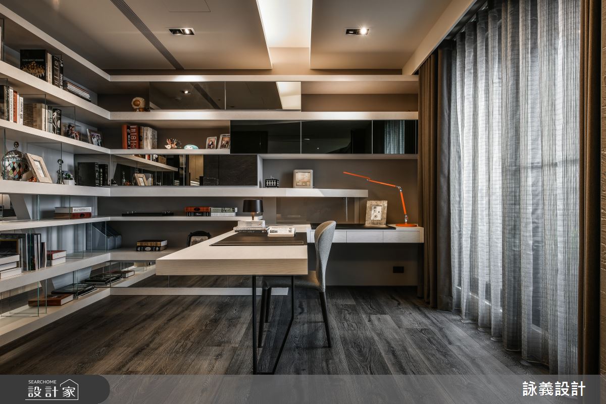 61坪新成屋(5年以下)＿現代風書房案例圖片＿詠義設計/劉榮祿國際空間設計＿詠義_光影與空間在此相遇之6