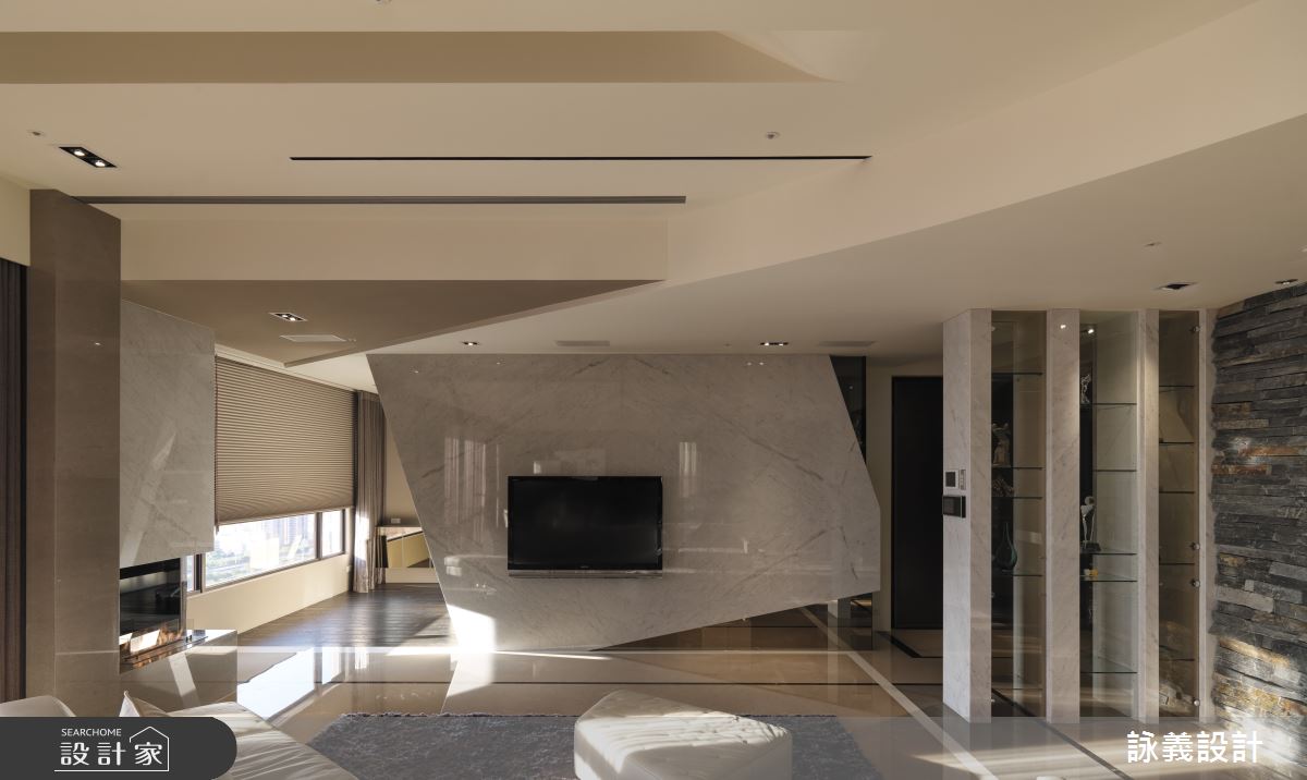 預售屋＿奢華風客廳案例圖片＿詠義設計/劉榮祿國際空間設計＿詠義_隱而不顯的細緻溫度之4