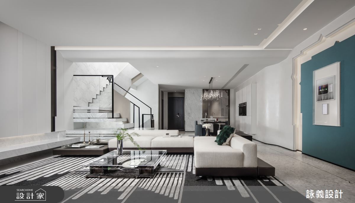 138坪預售屋＿現代風客廳案例圖片＿詠義設計/劉榮祿國際空間設計＿詠義_桃源小鎮之6