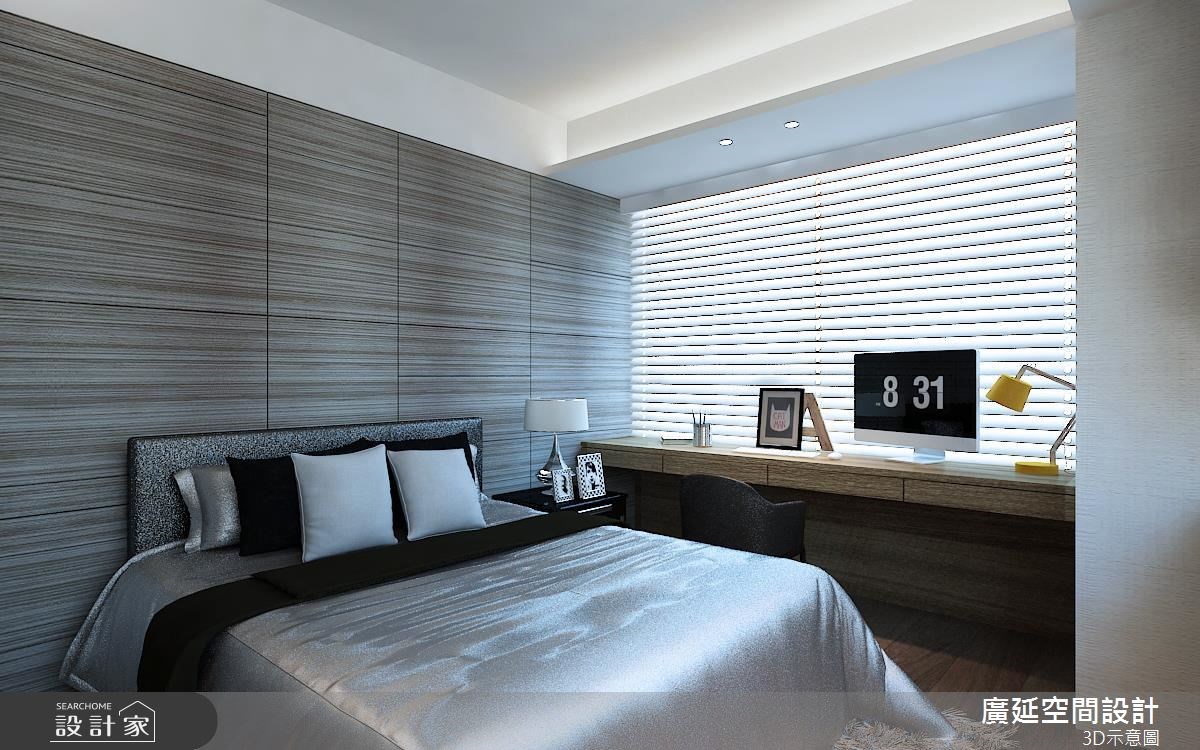 40坪新成屋(5年以下)＿北歐風臥室案例圖片＿廣延空間設計＿廣延_02.雲峰丁宅之5