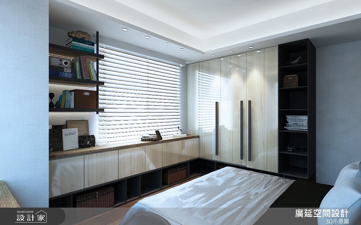 40坪新成屋(5年以下)＿北歐風臥室案例圖片＿廣延空間設計＿廣延_02.雲峰丁宅之6
