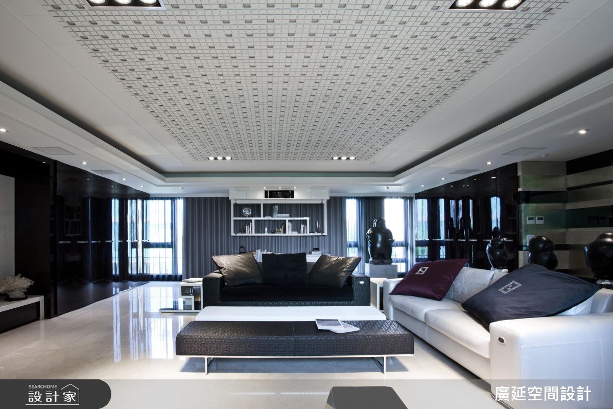 100坪新成屋(5年以下)＿現代風客廳案例圖片＿廣延空間設計＿廣延_03.台北劉宅之4