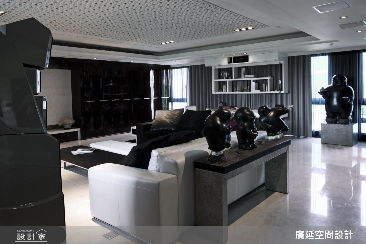 100坪新成屋(5年以下)＿現代風客廳案例圖片＿廣延空間設計＿廣延_03.台北劉宅之10
