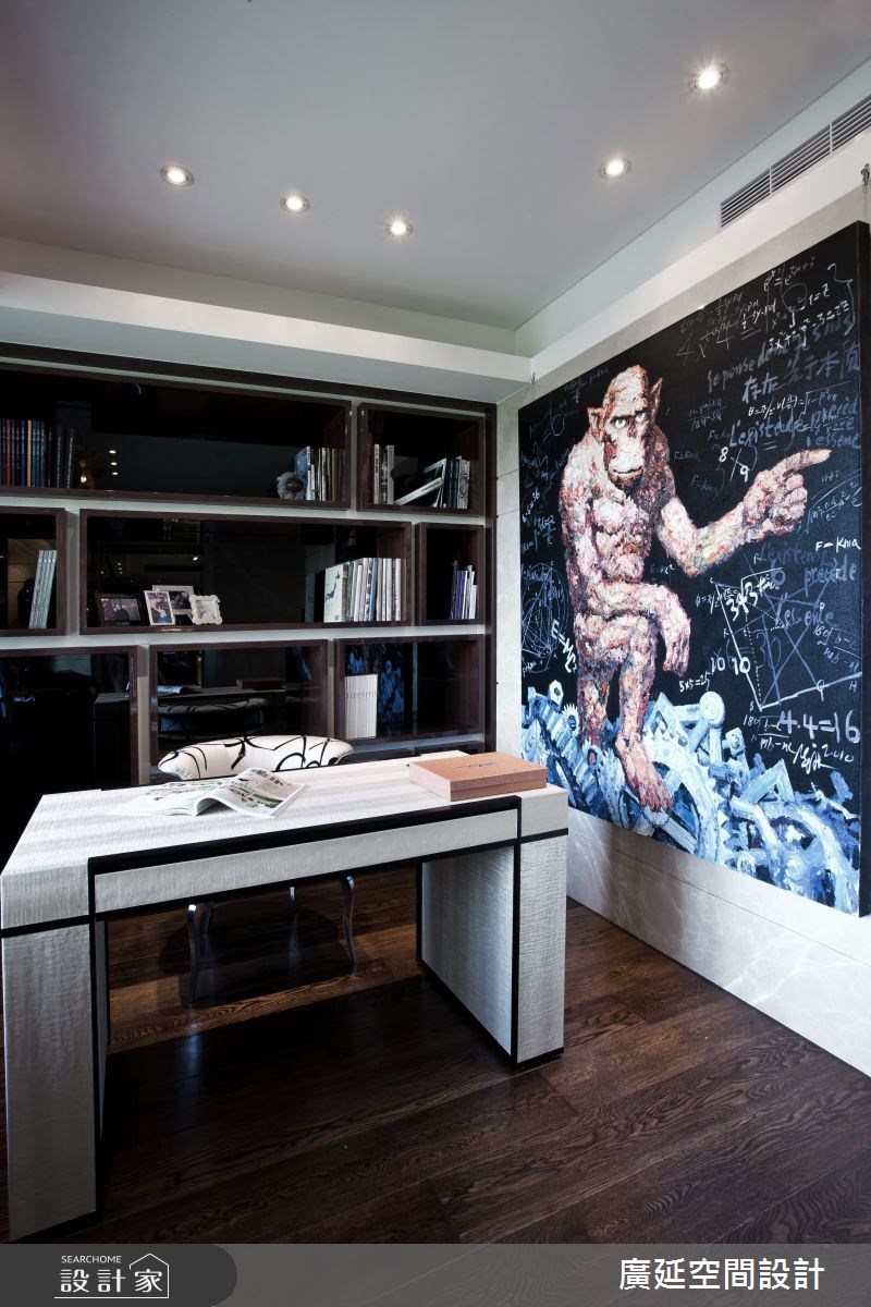 100坪新成屋(5年以下)＿現代風書房案例圖片＿廣延空間設計＿廣延_03.台北劉宅之30
