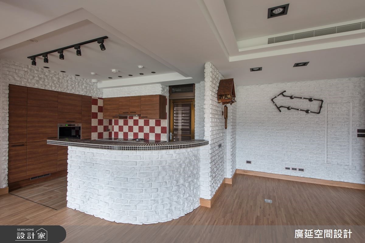 28坪新成屋(5年以下)＿混搭風吧檯案例圖片＿廣延空間設計＿廣延_04.台北張宅之6