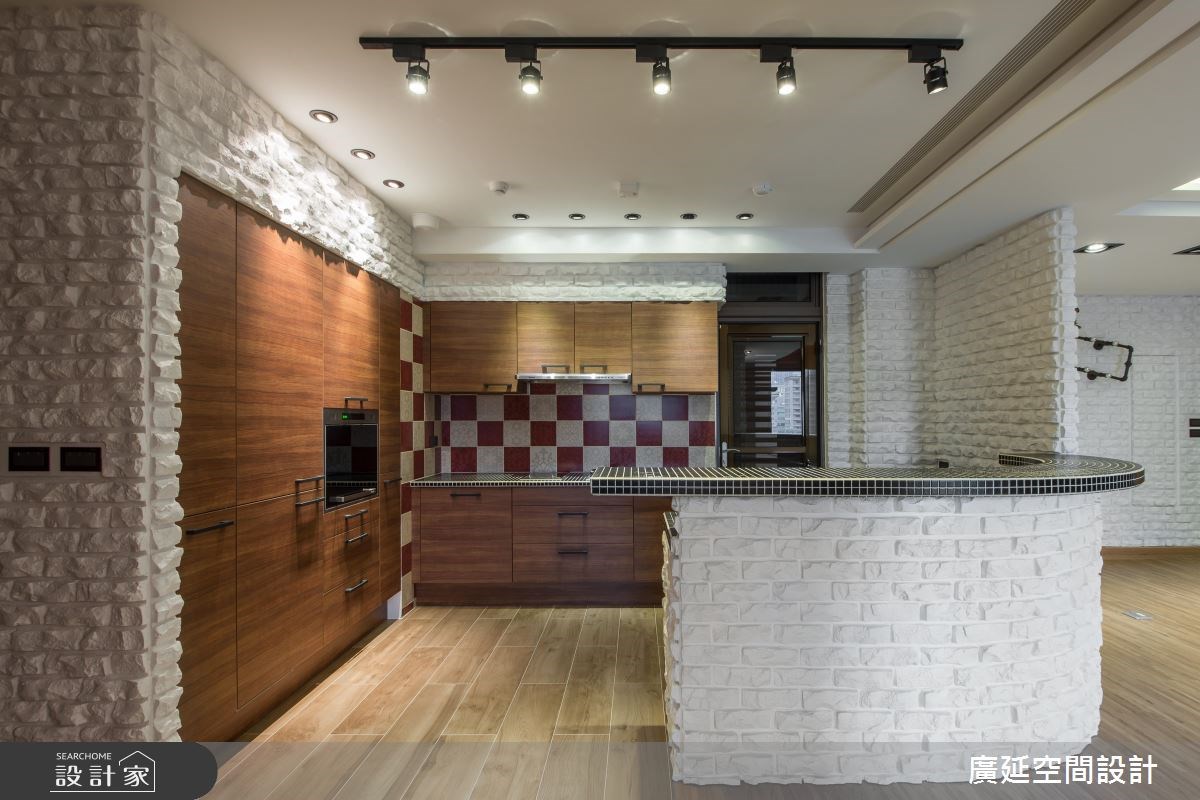 28坪新成屋(5年以下)＿混搭風吧檯案例圖片＿廣延空間設計＿廣延_04.台北張宅之9