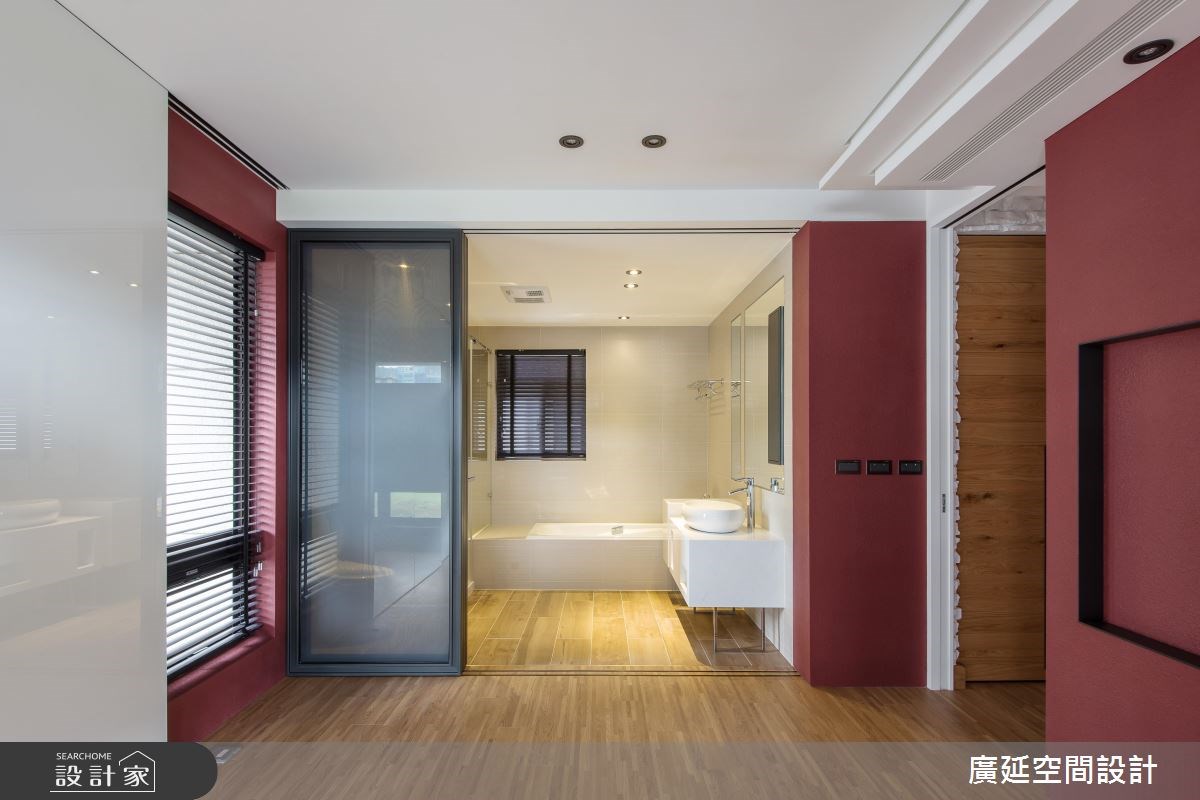 28坪新成屋(5年以下)＿混搭風臥室浴室案例圖片＿廣延空間設計＿廣延_04.台北張宅之24