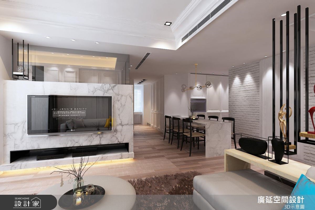 26坪預售屋＿新古典客廳案例圖片＿廣延空間設計＿廣延_10.中壢陳公館之4