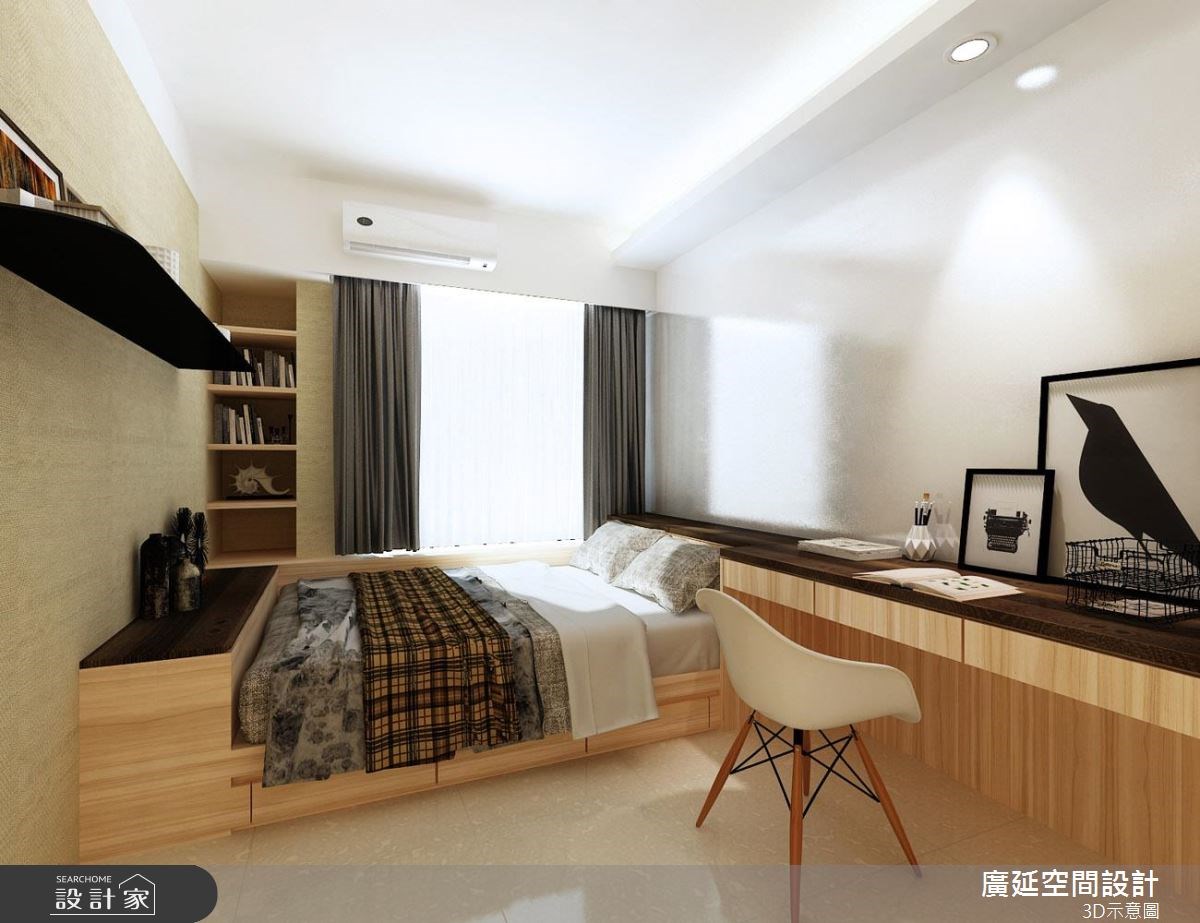 42坪新成屋(5年以下)＿混搭風臥室案例圖片＿廣延空間設計＿廣延_14.台北周公館之5
