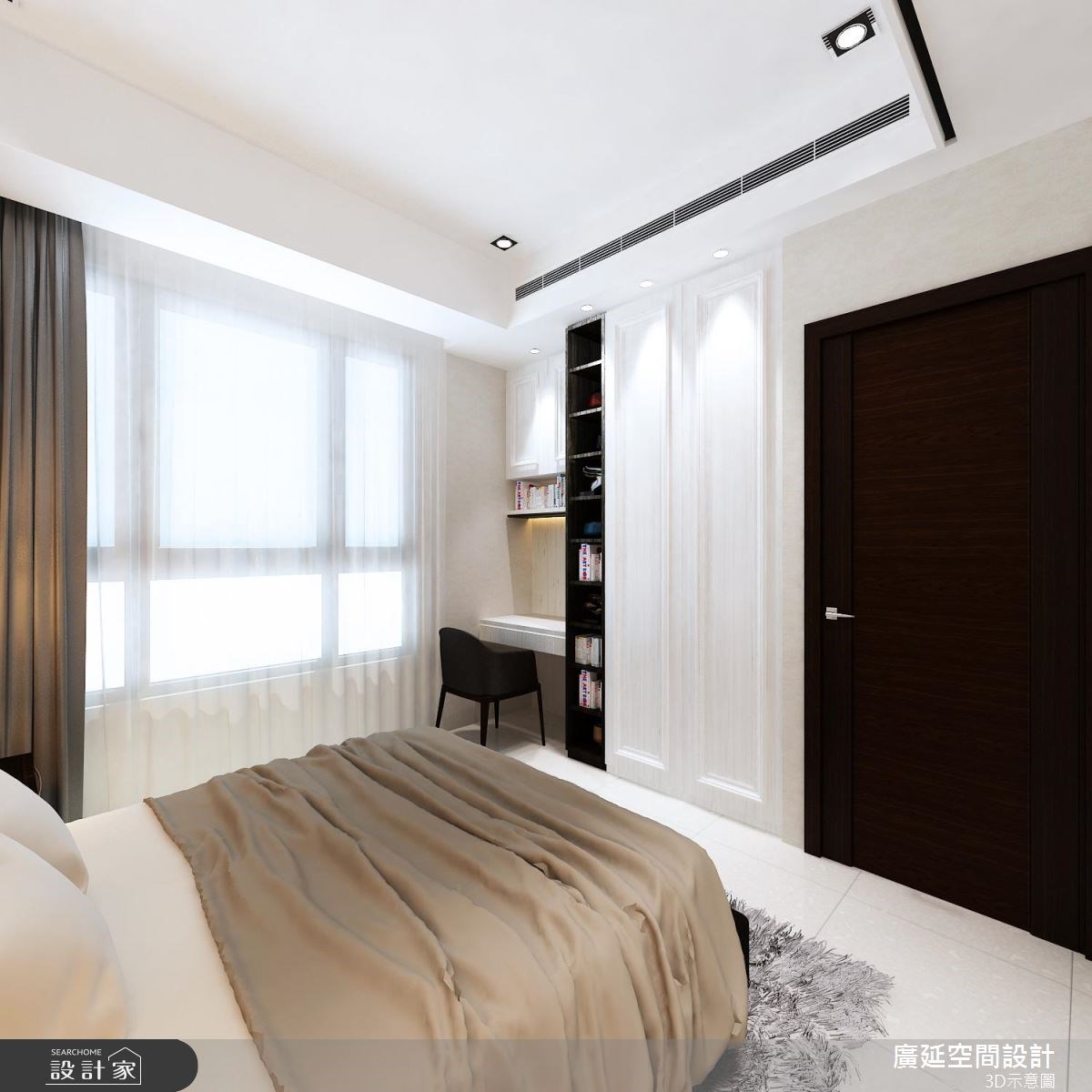 45坪新成屋(5年以下)＿新古典臥室案例圖片＿廣延空間設計＿廣延_16之11